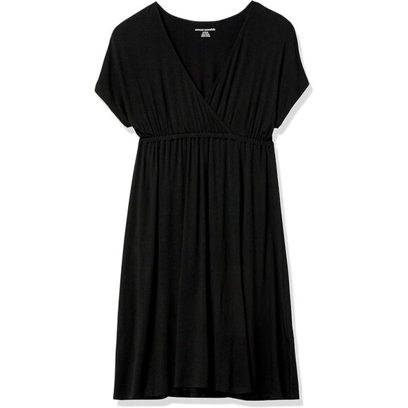 Amazon Essentials Black Surplice Dress 1X - Picture 7 of 11